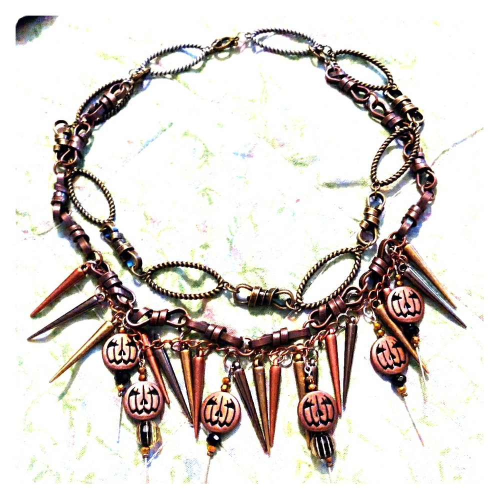 Jack o lanterns necklace